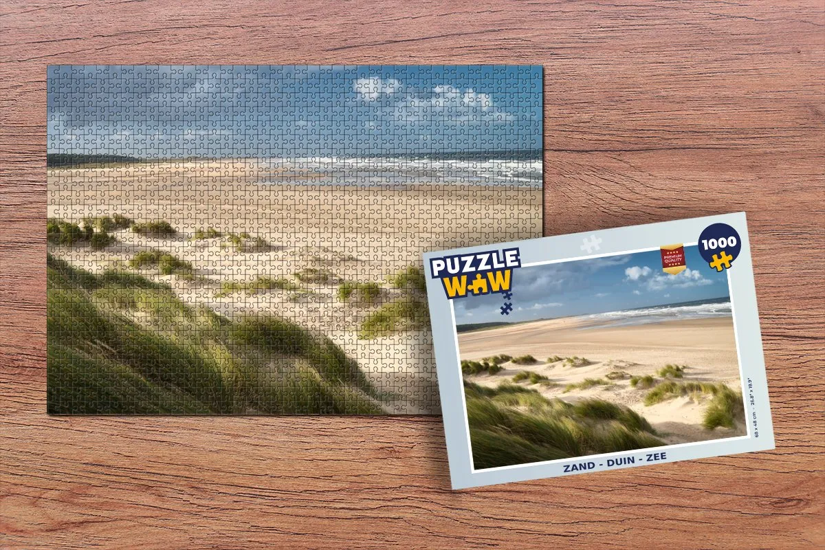 PuzzleWow Legpuzzel 1000 Stuks - Duin & Zee - Multicolor