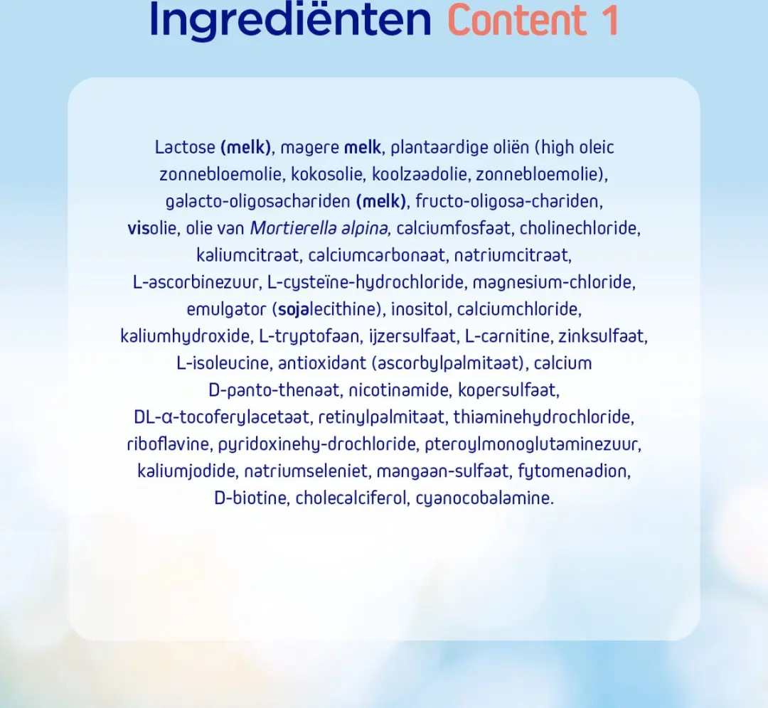 Nutrilon Content 1 Flesvoeding 800g - afbeelding 5 van 6