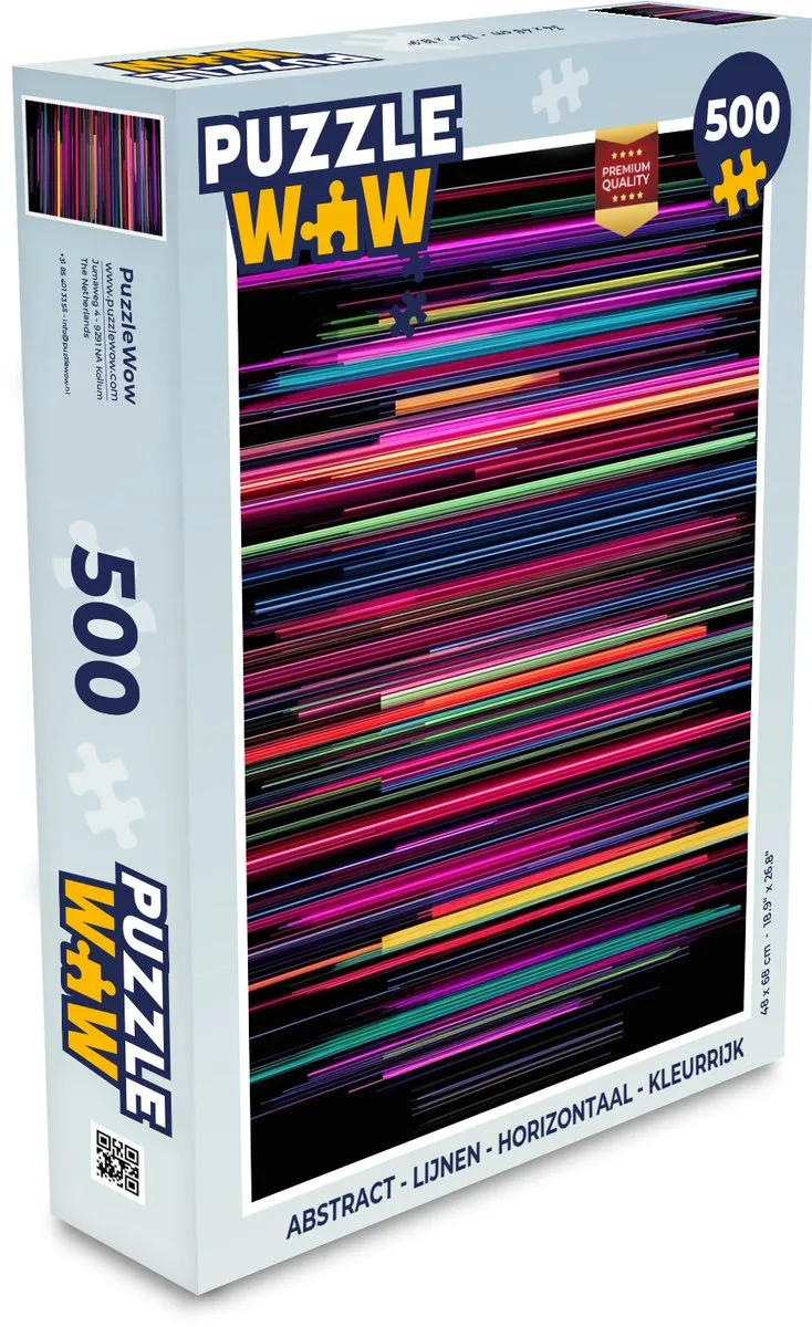 PuzzleWow Abstract Lijnen Legpuzzel 500 Stuks