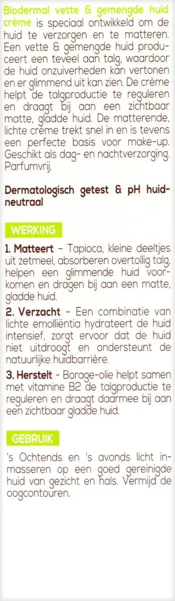 Biodermal Face Gel 150ml - Vette & Gemengde Huid
