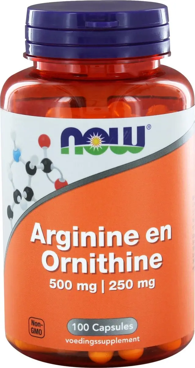 Now Foods Arginine & Ornithine 500/250mg Capsules