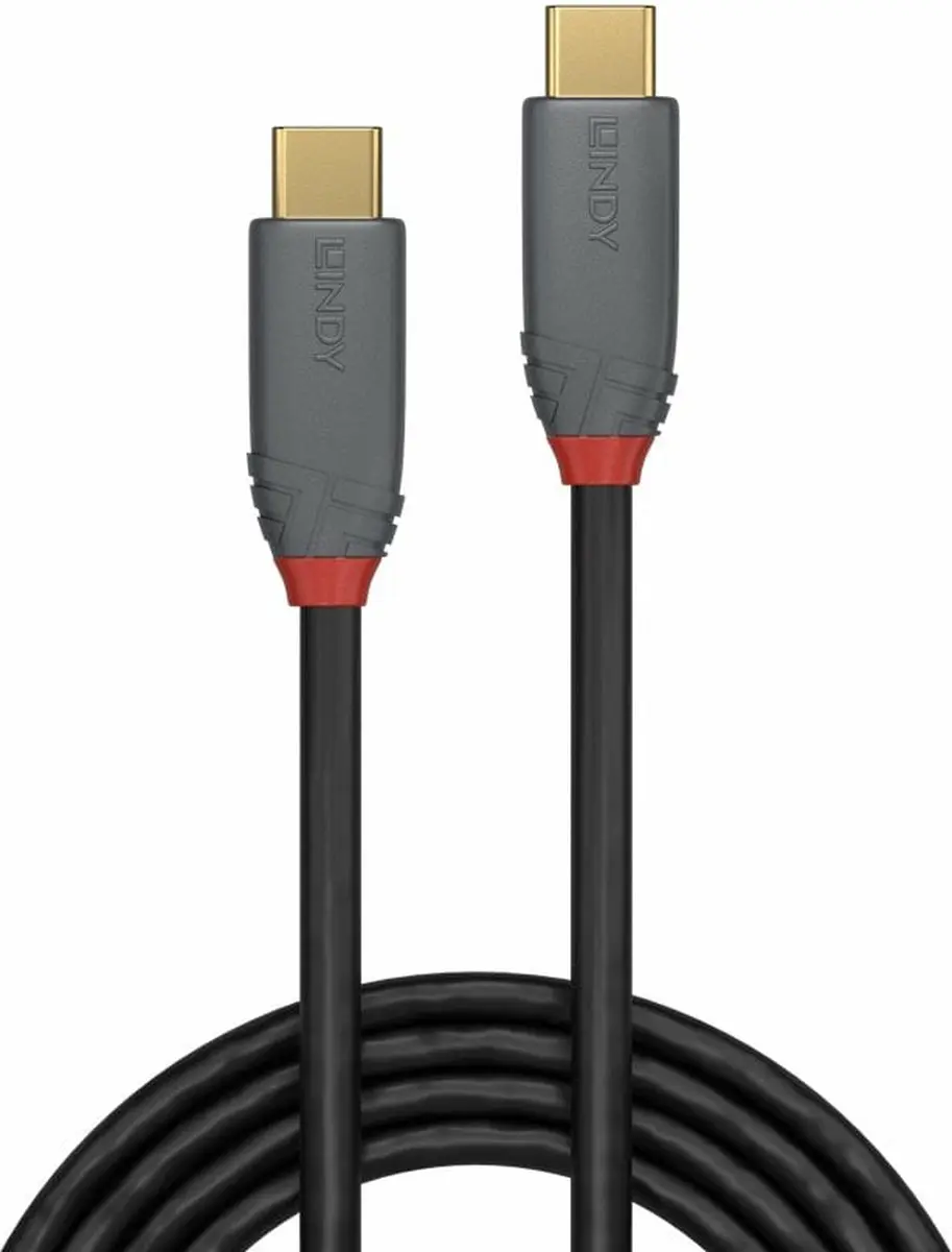 Lindy 36903 USB-C Kabel USB 3.2 Gen 2 - 2m - Zwart - afbeelding 2 van 2