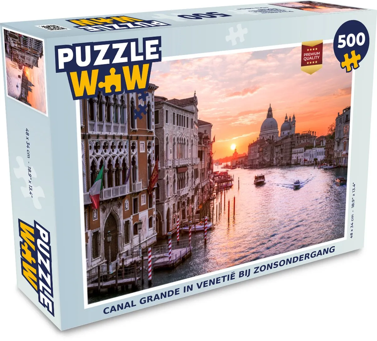 PuzzleWow Legpuzzel Venetië 500 Stuks