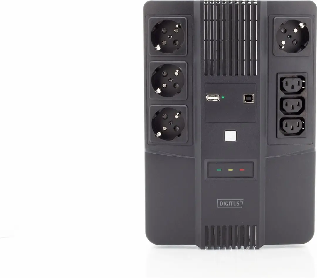Digitus DN-170111 UPS - 7 Stopcontacten - Zwart