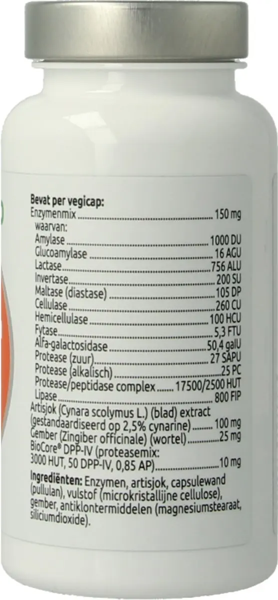 VitOrtho Enzymform 60 Vegetarische Capsules - afbeelding 2 van 5
