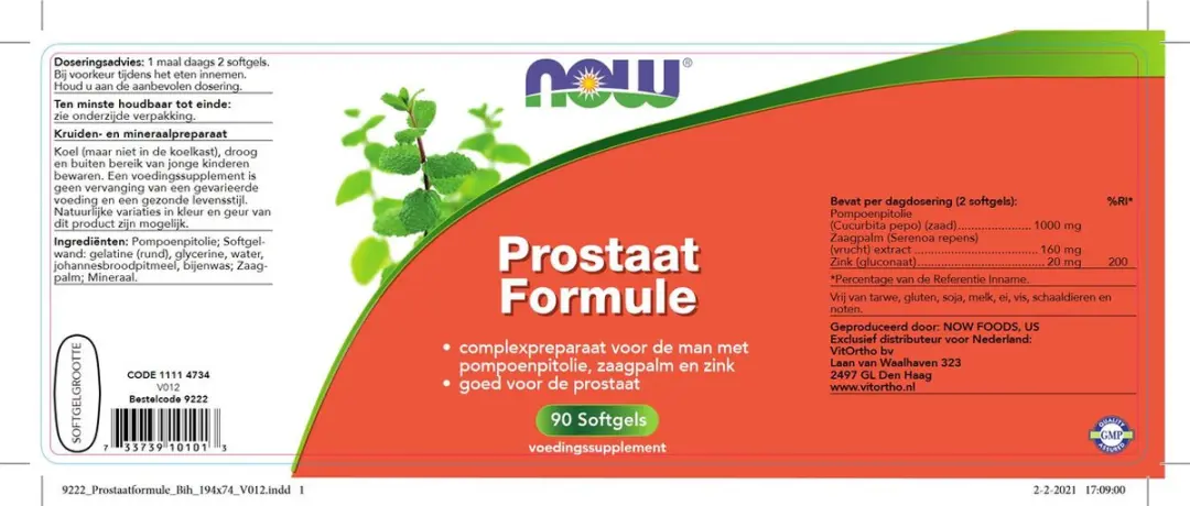 Now Foods Prostaat Support 90 Softgels - afbeelding 2 van 4