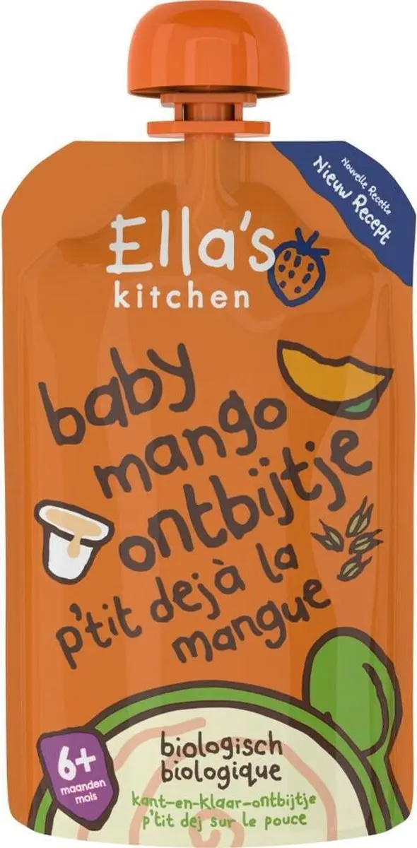 Ella’s Kitchen Biologisch Knijpfruit Mango 100g