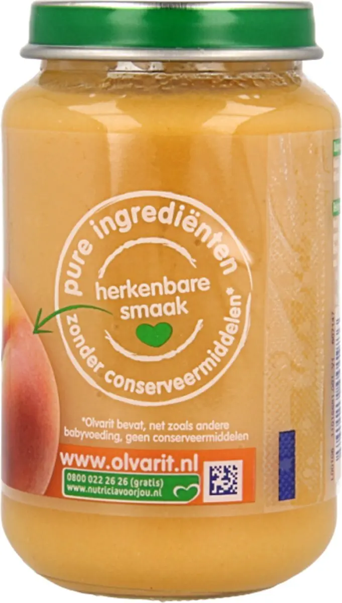 Olvarit Fruithapje Perzik Banaan Kiwi 200ml - afbeelding 3 van 6