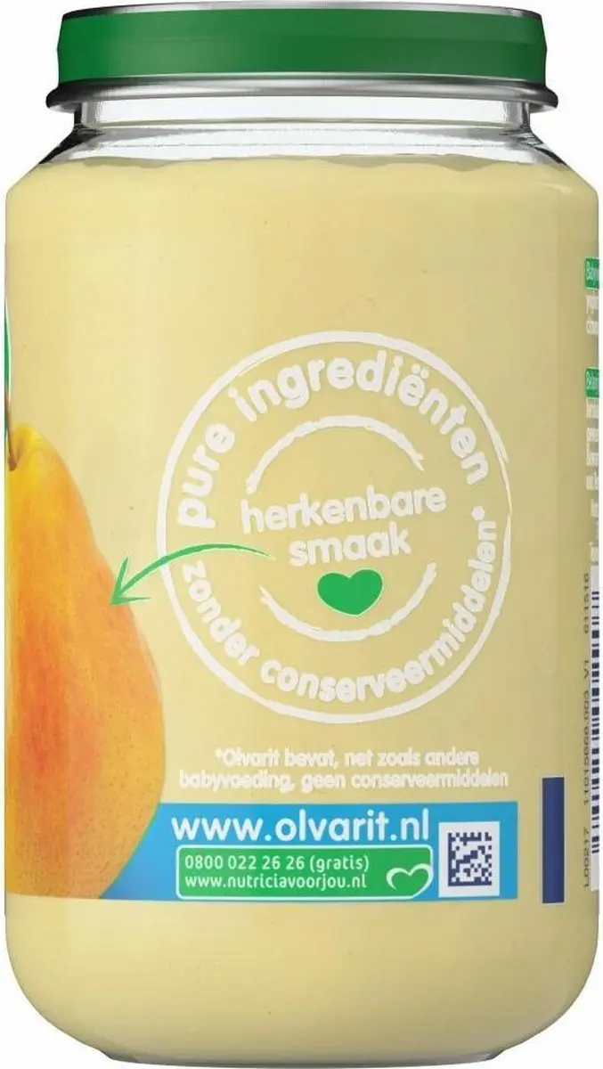 Olvarit Peer Appel Zuivel 8M+ 200g - afbeelding 4 van 6