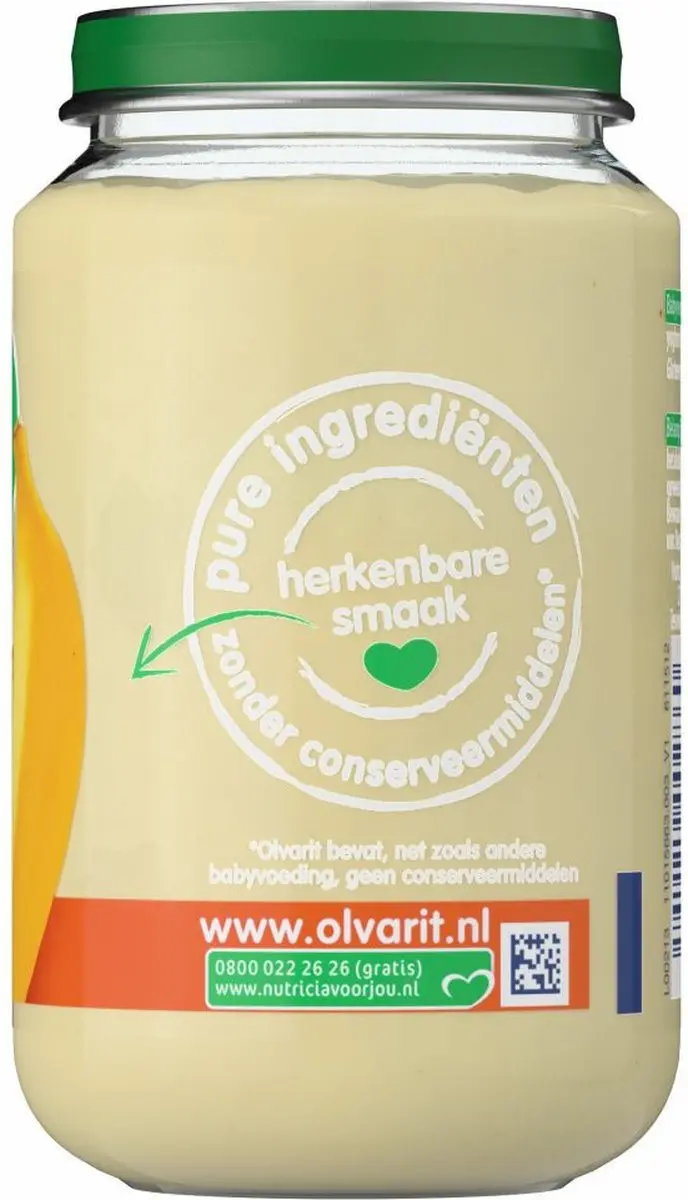 Olvarit Banaan Appel Yoghurt 6M+ - 200g - afbeelding 6 van 6