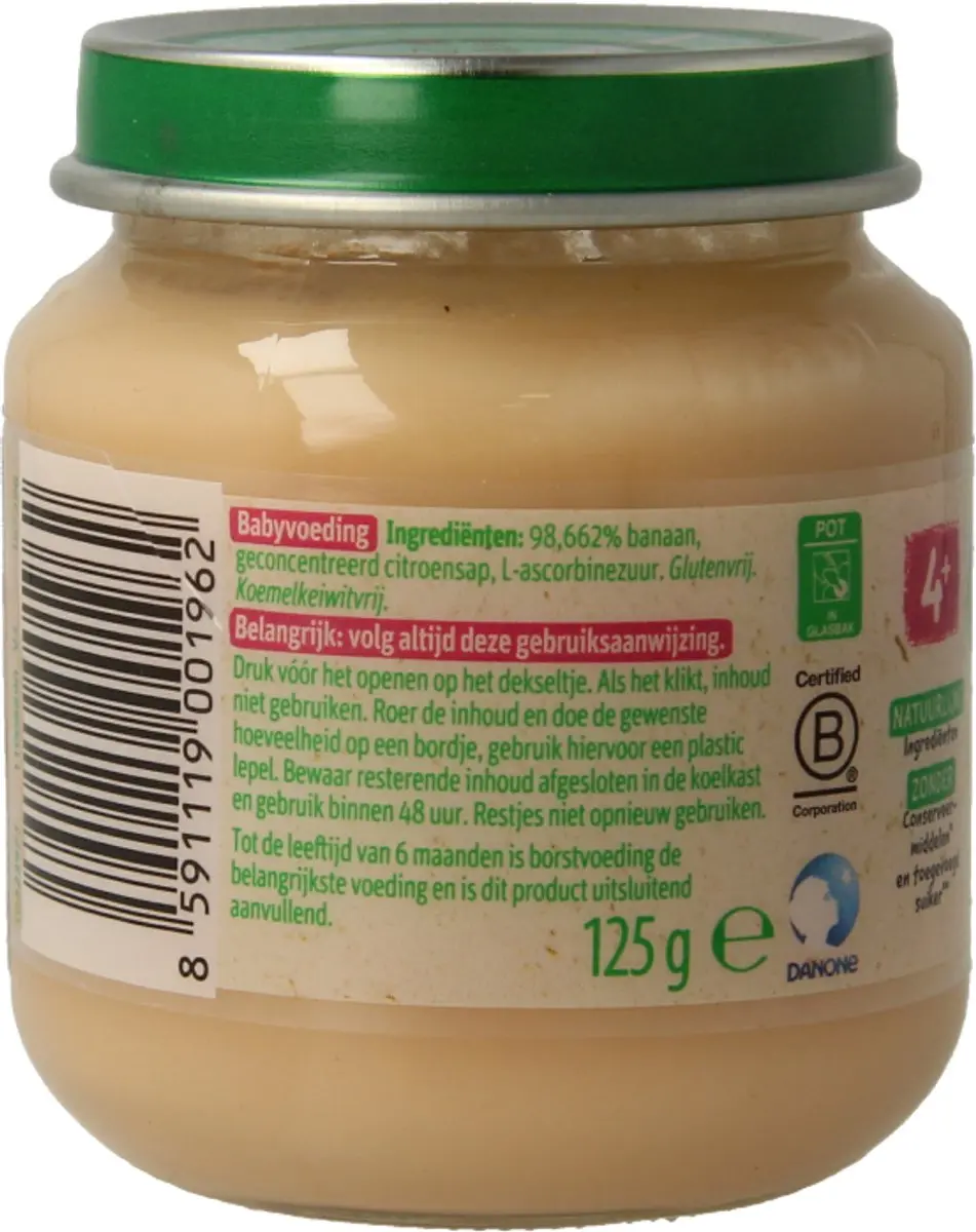 Olvarit Banaan Fruithapje 125g - afbeelding 6 van 6