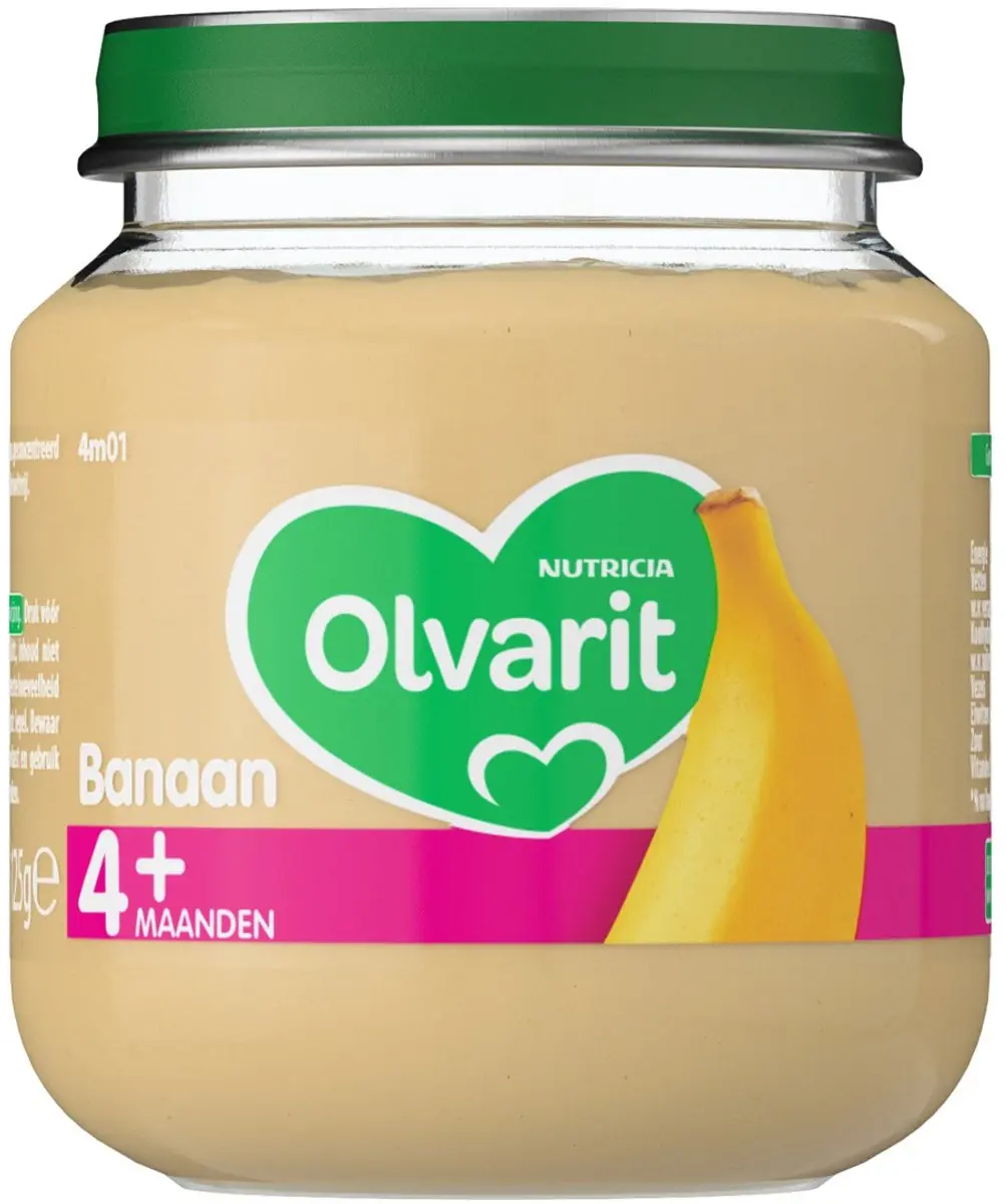 Olvarit Banaan Fruithapje 125g - afbeelding 3 van 6