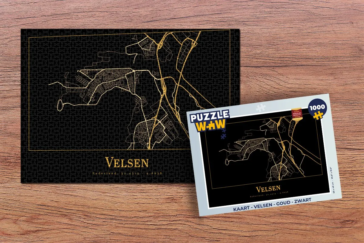 PuzzleWow Velsen Legpuzzel 1000 Stuks - Multicolor