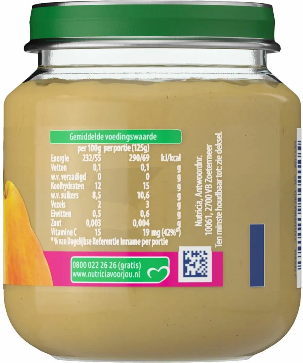 Olvarit 1e Fruithapje Peer - 125g - afbeelding 4 van 6