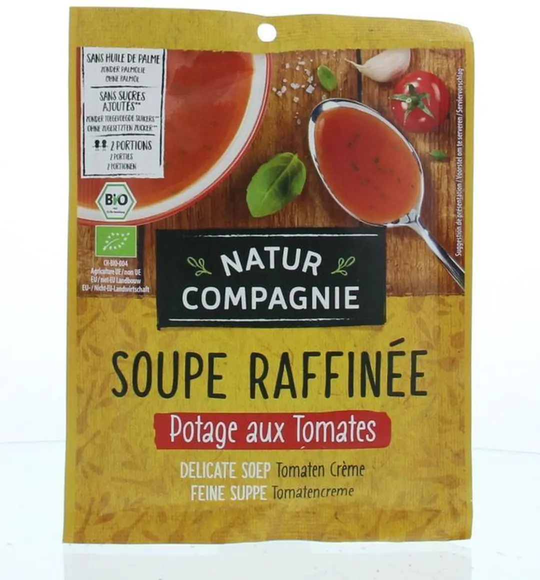Natur Compagnie Tomaten Cremesoep Bio 40g - afbeelding 2 van 2