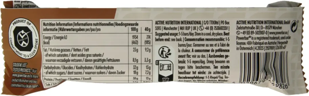PowerBar Natural Protein Bar Salty Peanut Crunch 40g - afbeelding 4 van 5