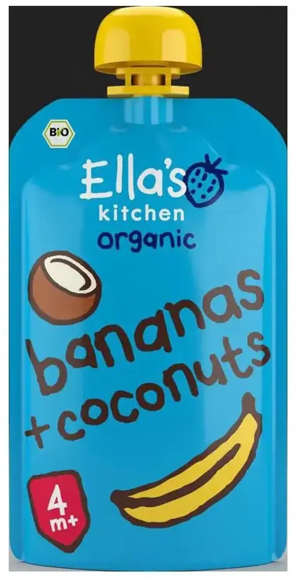 Ella’s Kitchen Biologisch Knijpfruit Banaan & Kokos 120g