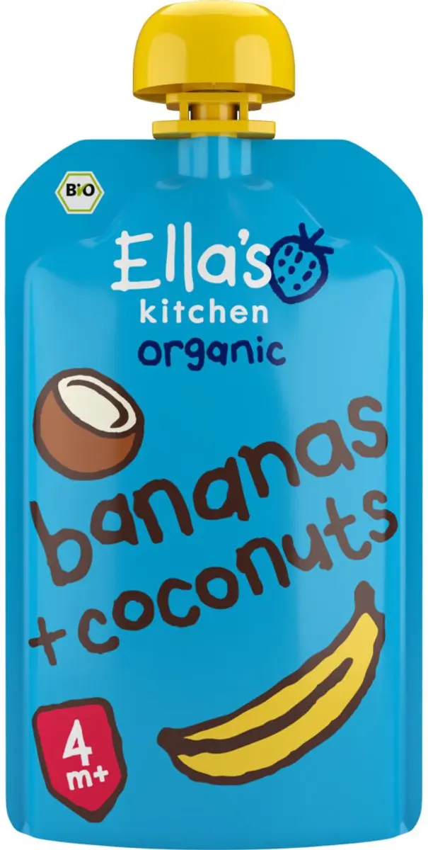 Ella’s Kitchen Biologisch Knijpfruit Banaan & Kokos 120g