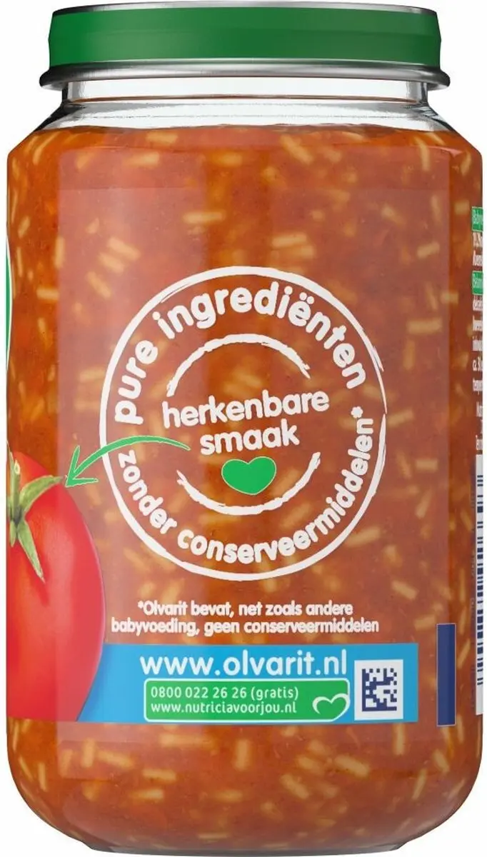 Olvarit Spaghetti Bolognese 8M+ 200g - afbeelding 6 van 6
