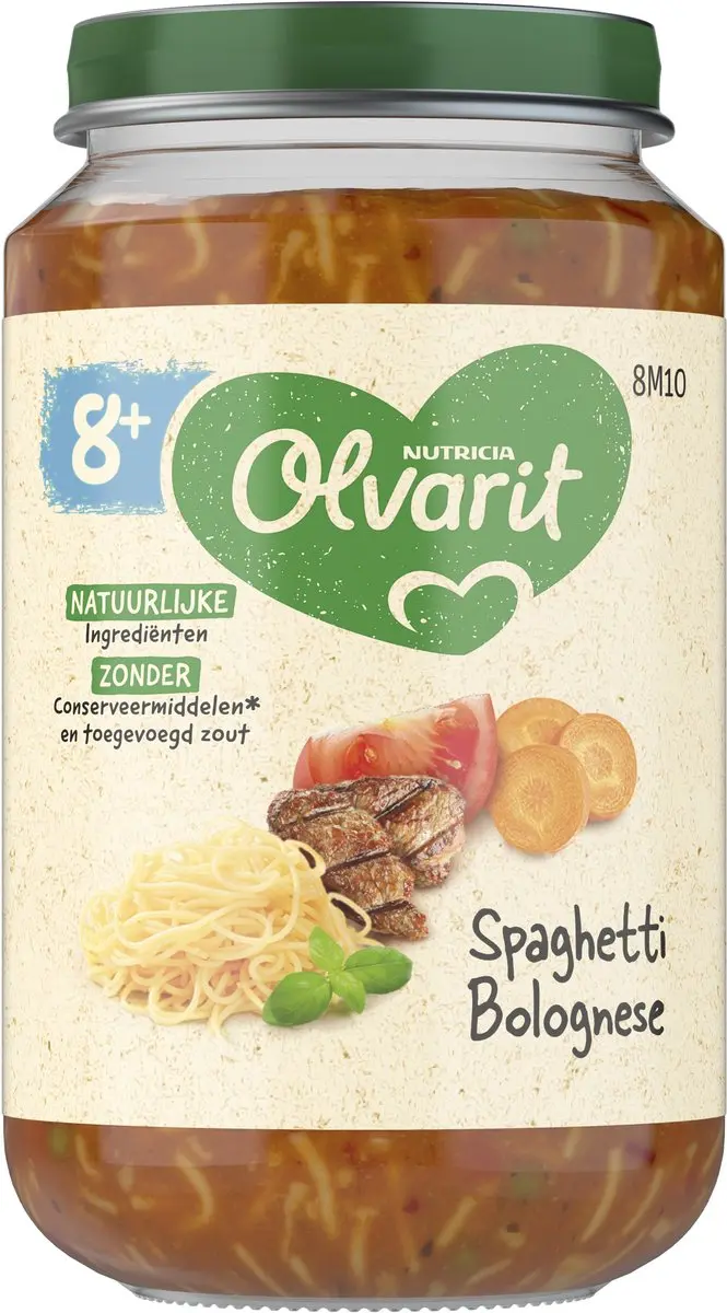 Olvarit Spaghetti Bolognese 8M+ 200g