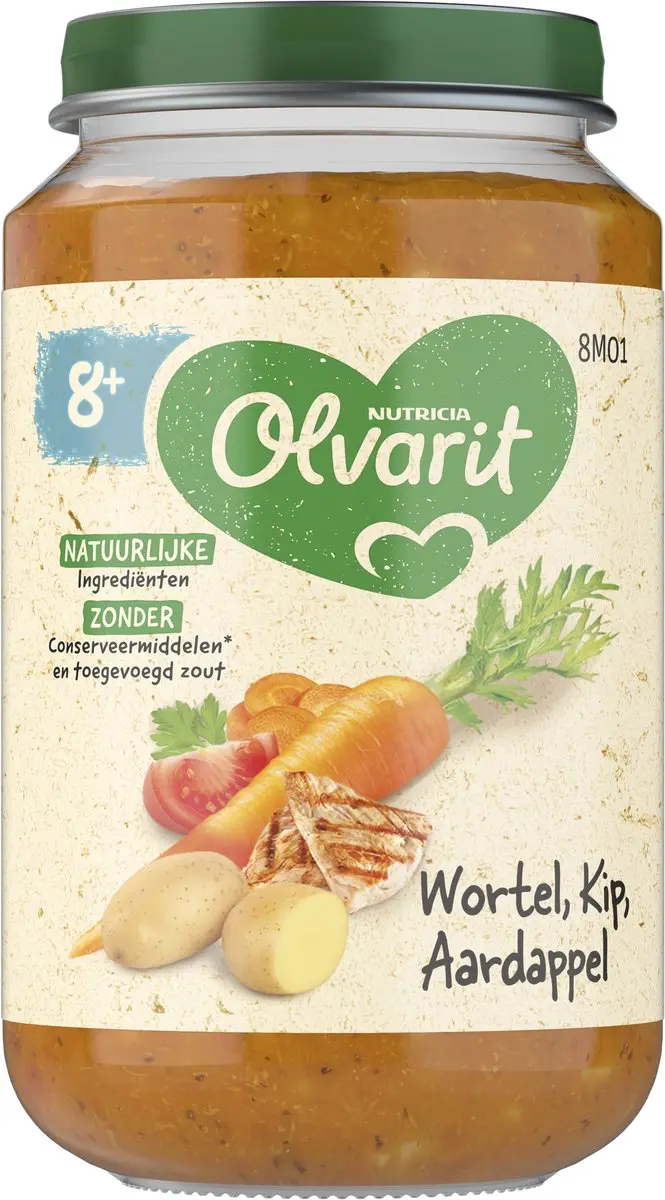 Olvarit Wortel Kip Aardappel 200g