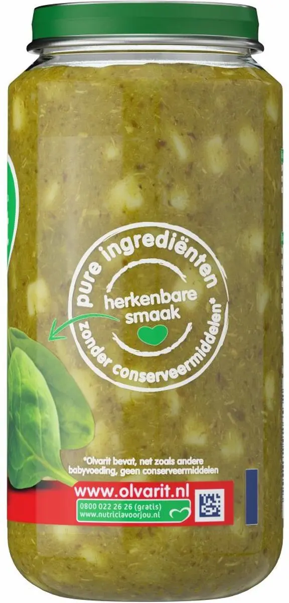 Olvarit Spinazie Kip Aardappel 250g