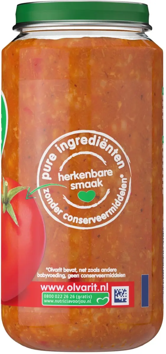 Olvarit Tomaat Kip Rijst 250g