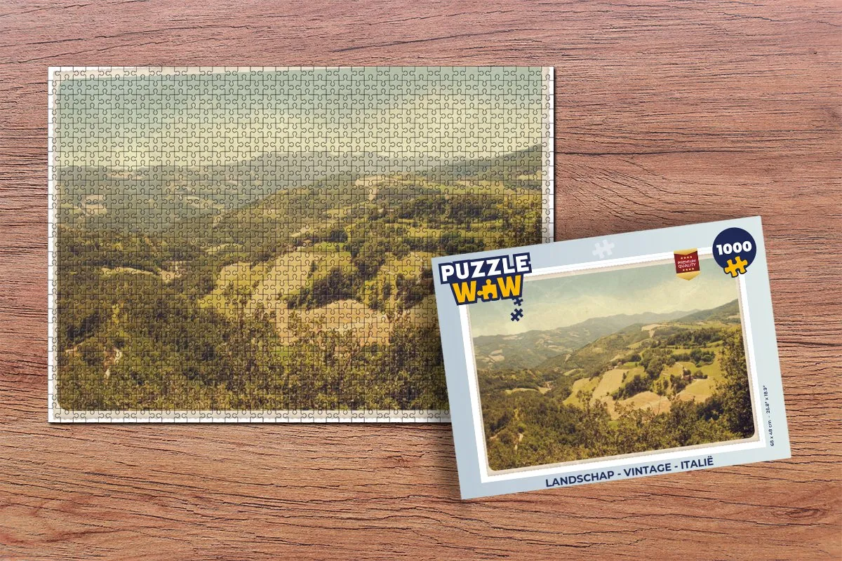 PuzzleWow Legpuzzel Italië 1000 Stuks - Multicolor