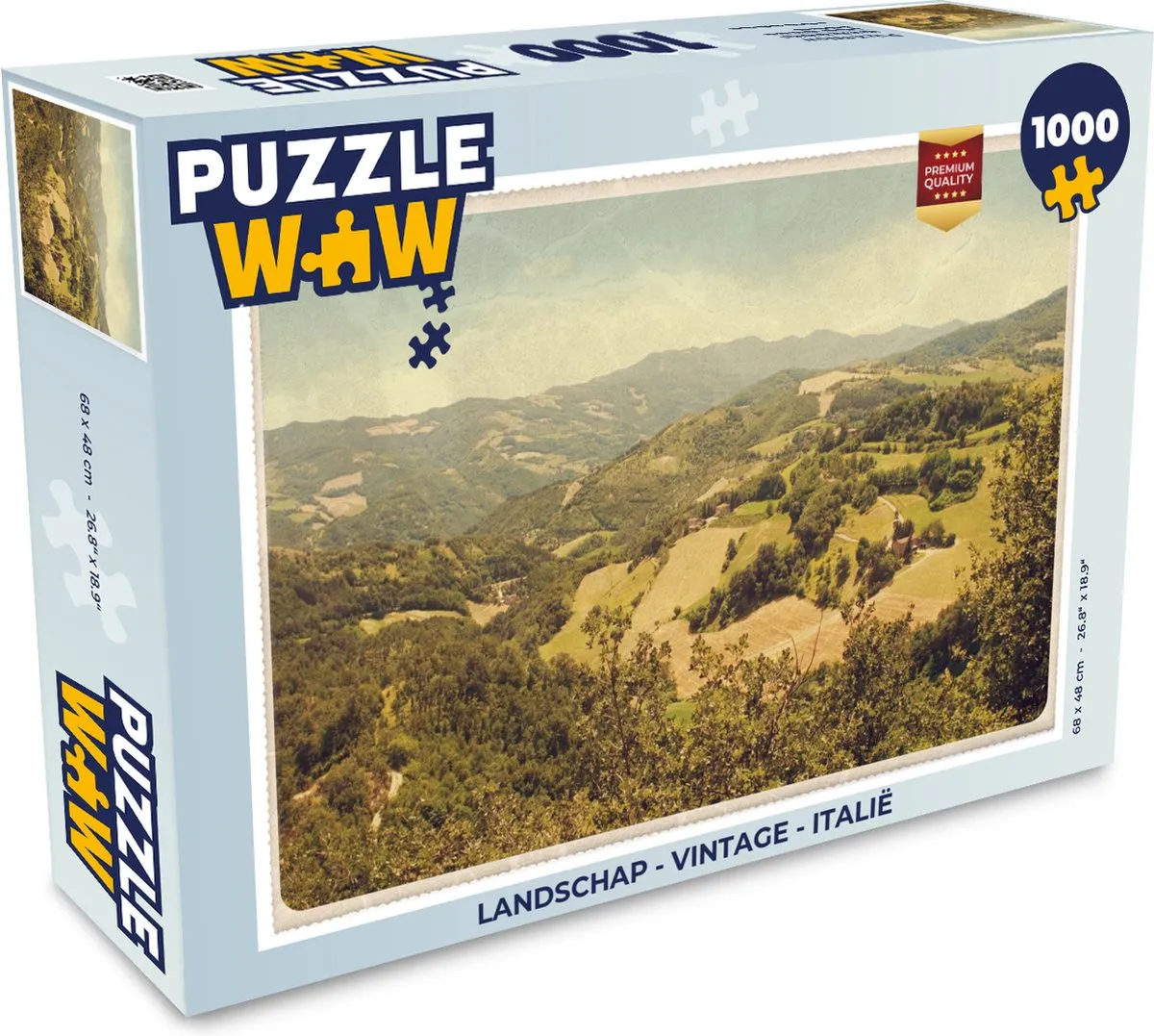PuzzleWow Legpuzzel Italië 1000 Stuks
