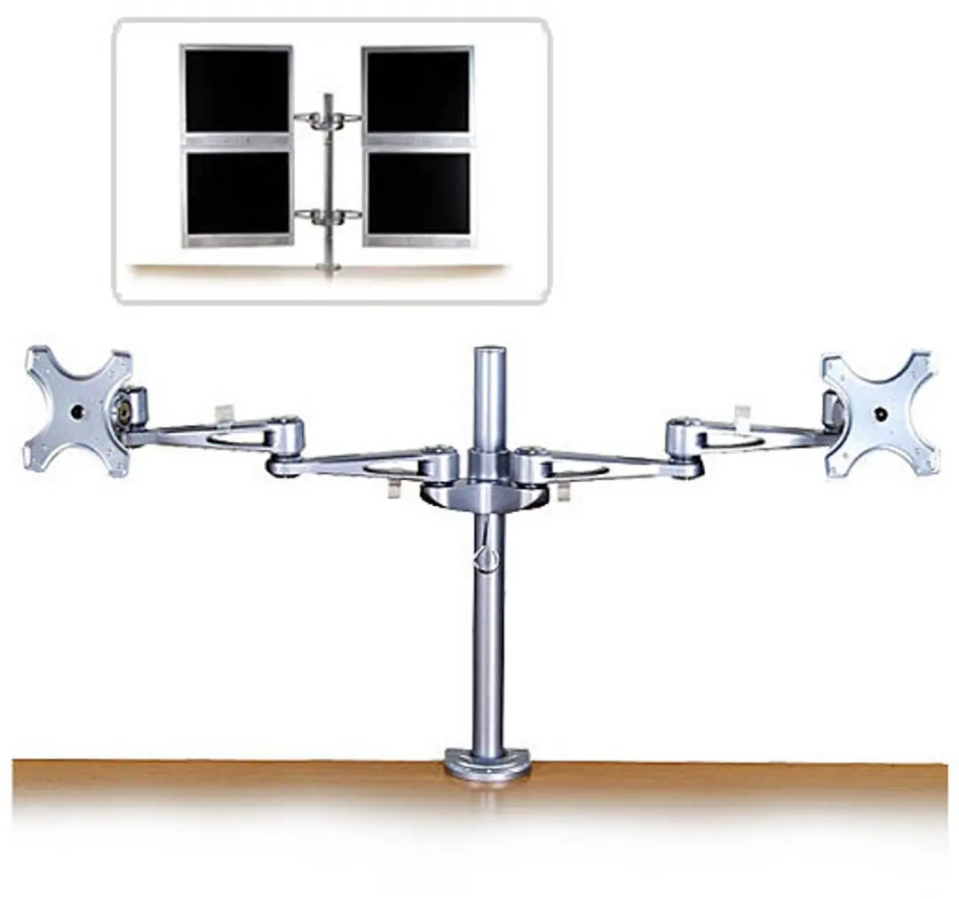 Lindy 40697 flat panel bureau steun Zilver