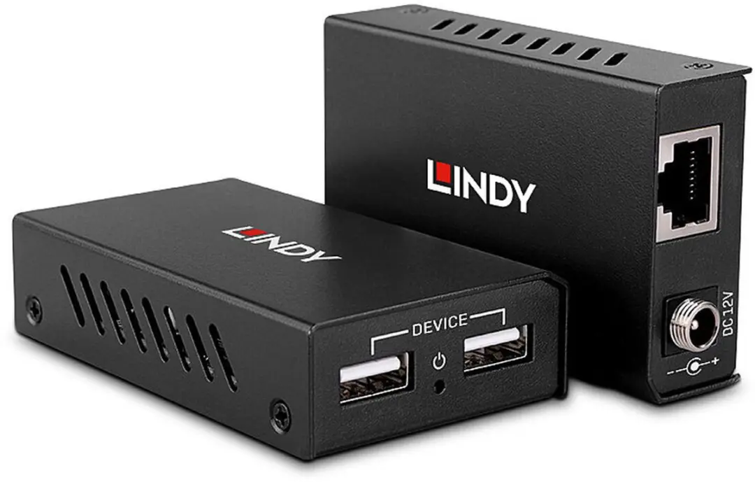 Adapter USB naar Netwerk RJ45 LINDY 43408 Zwart