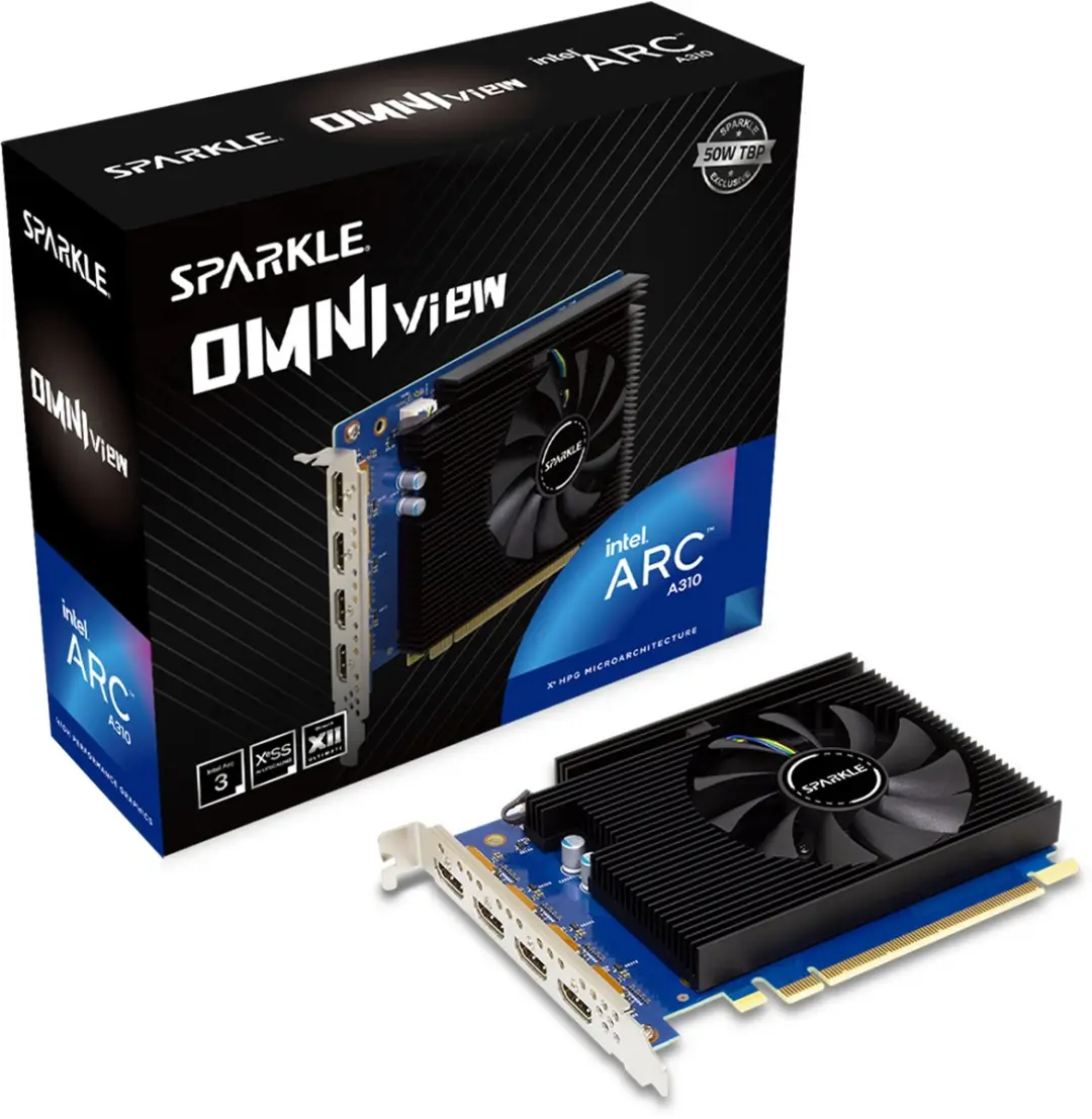 SPARKLE Intel Arc A310 1A1-S00424000G Videokaart - 4GB GDDR6 - afbeelding 4 van 5