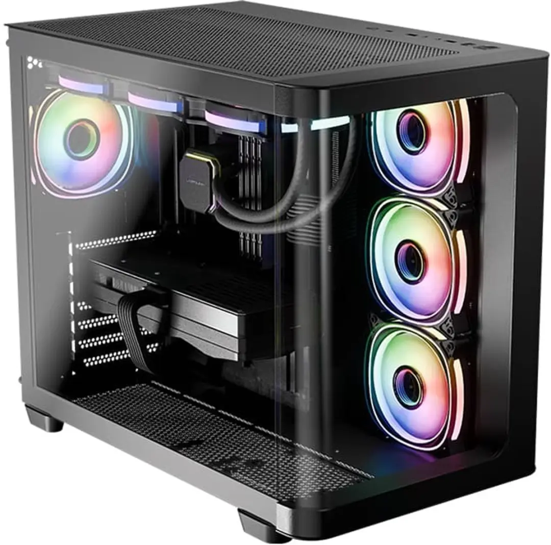 LC-Power LC-8001B-ON computerbehuizing Midi Tower Zwart