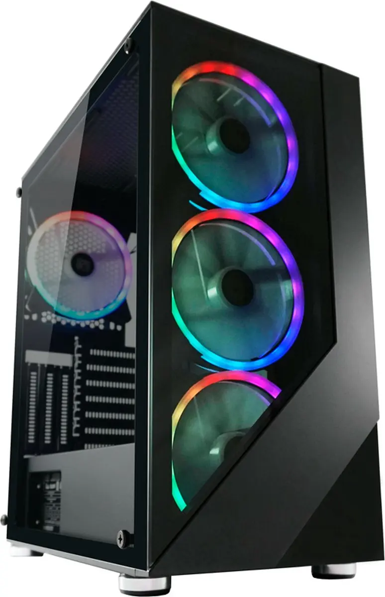 LC-POWER® Shaded Midi Tower ATX PC Case