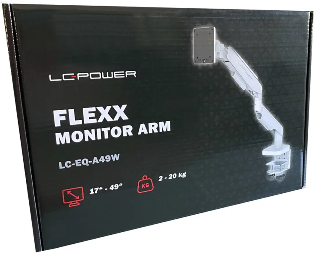 LC Power LC-EQ-A49W Monitorarm 32" - VESA 100x100mm - Zwart