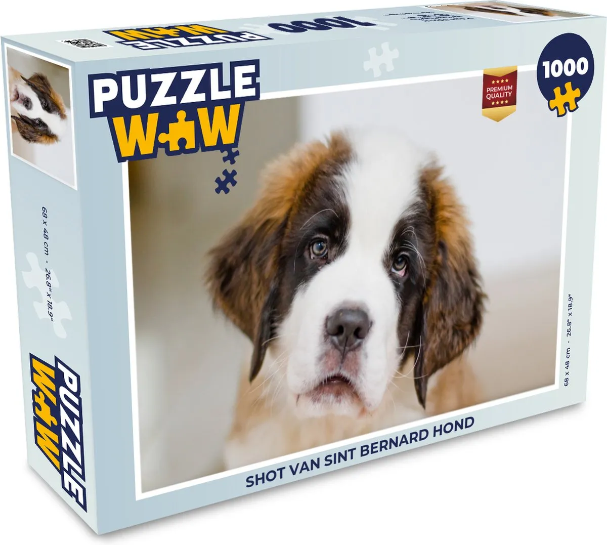 PuzzleWow Legpuzzel Sint Bernard 1000 Stuks