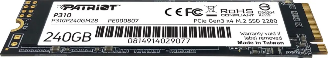 Patriot P310 P310P240GM28 SSD - 240GB M.2 2280