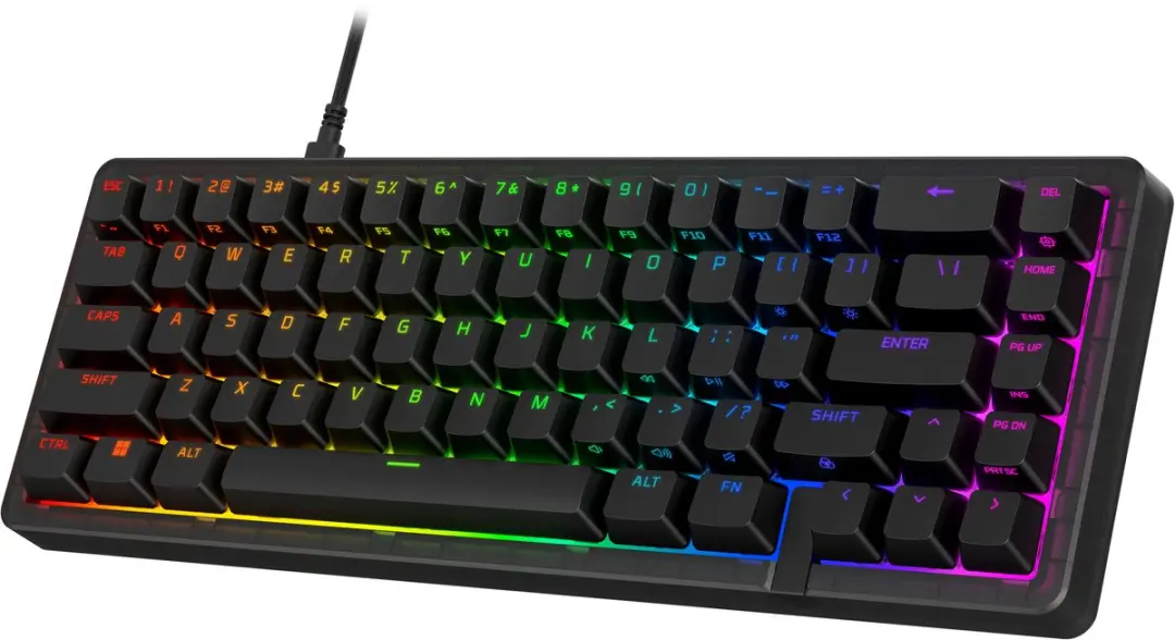 HyperX Origins 2 65 AZERTY Gamingtoetsenbord - RGB - Zwart - afbeelding 2 van 6