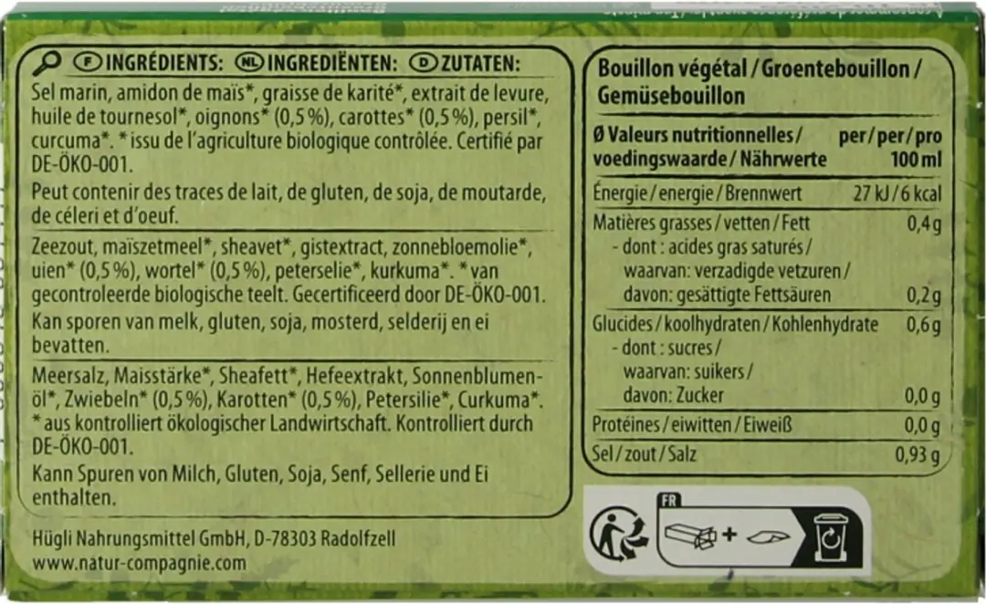 Natur Compagnie Groentebouillon 8 Stuks - 84g - afbeelding 3 van 6