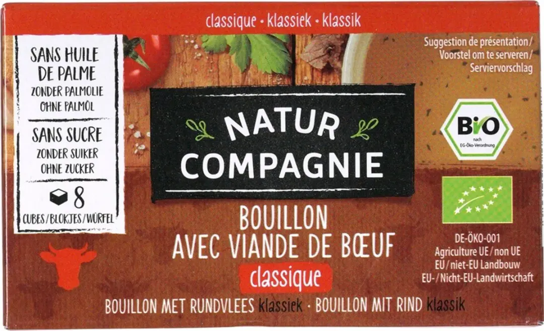 Natur Compagnie Rundvleesbouillon Blokjes Bio