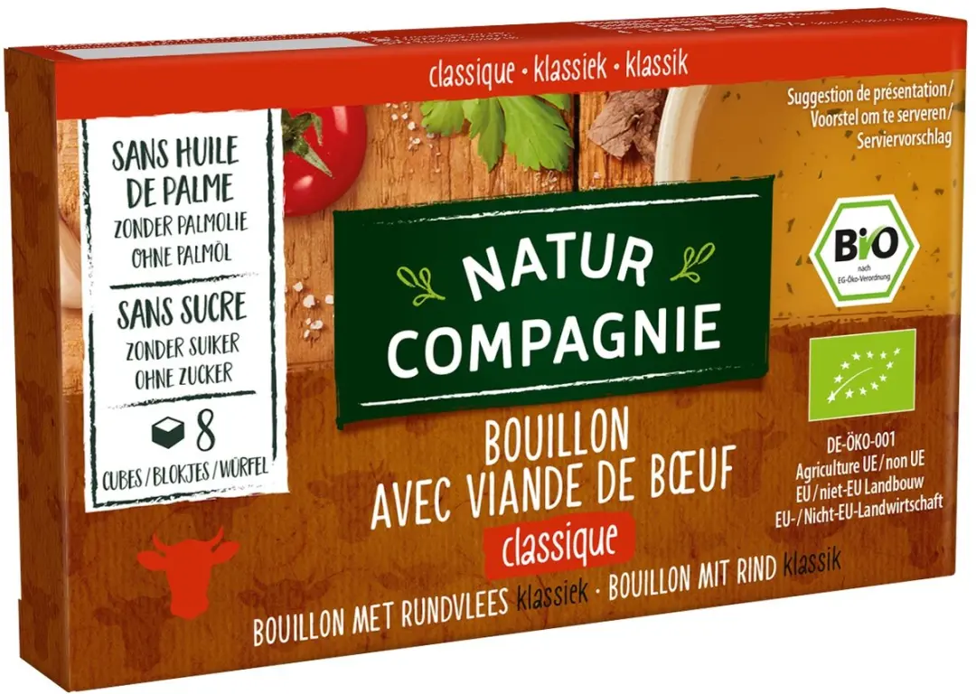 Natur Compagnie Rundvleesbouillon Blokjes Bio - 8 Stuks - afbeelding 2 van 6