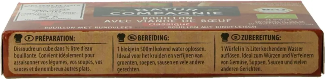 Natur Compagnie Rundvleesbouillon Blokjes Bio - 8 Stuks - afbeelding 6 van 6