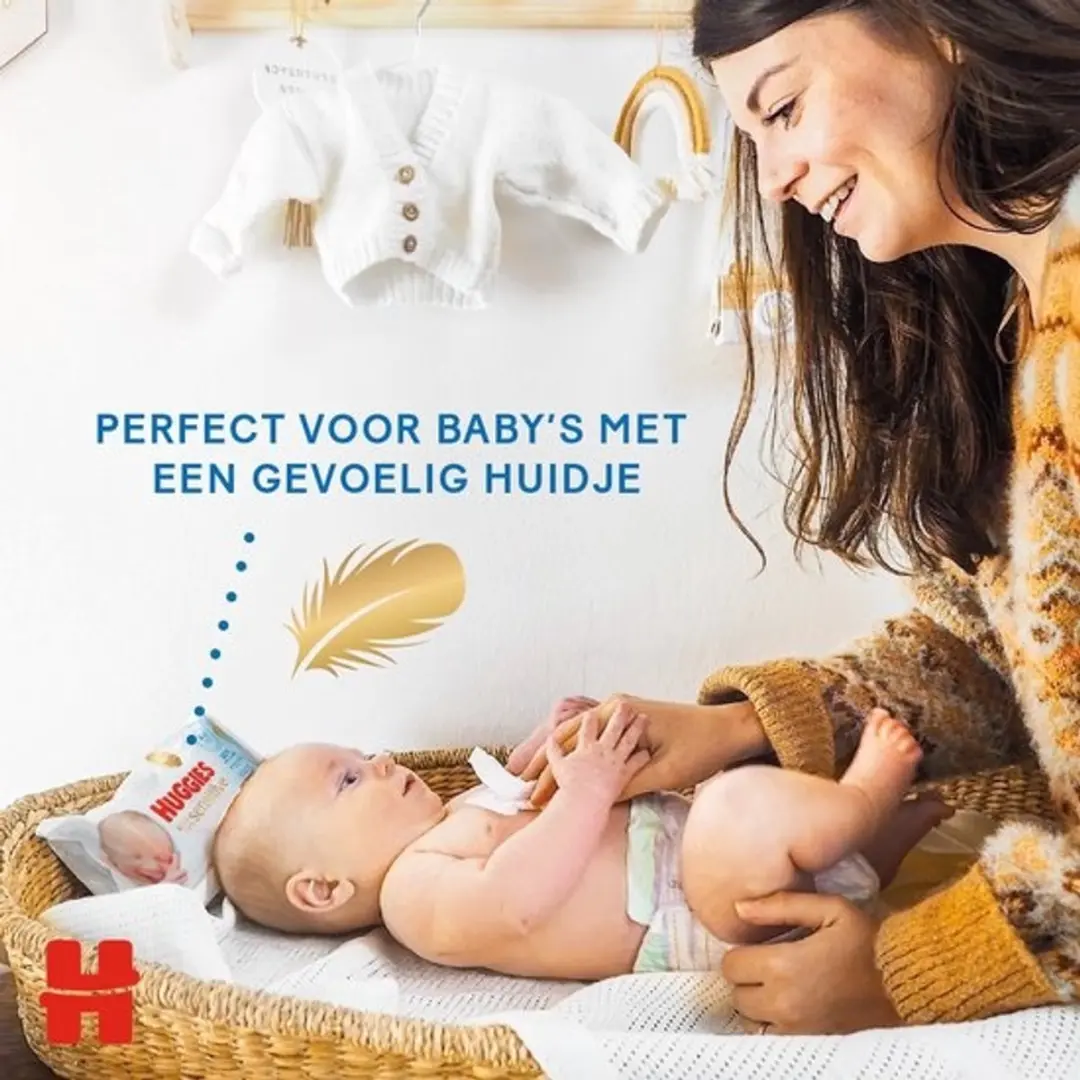 Huggies Extra Care Sensitive Billendoekjes 48 Stuks