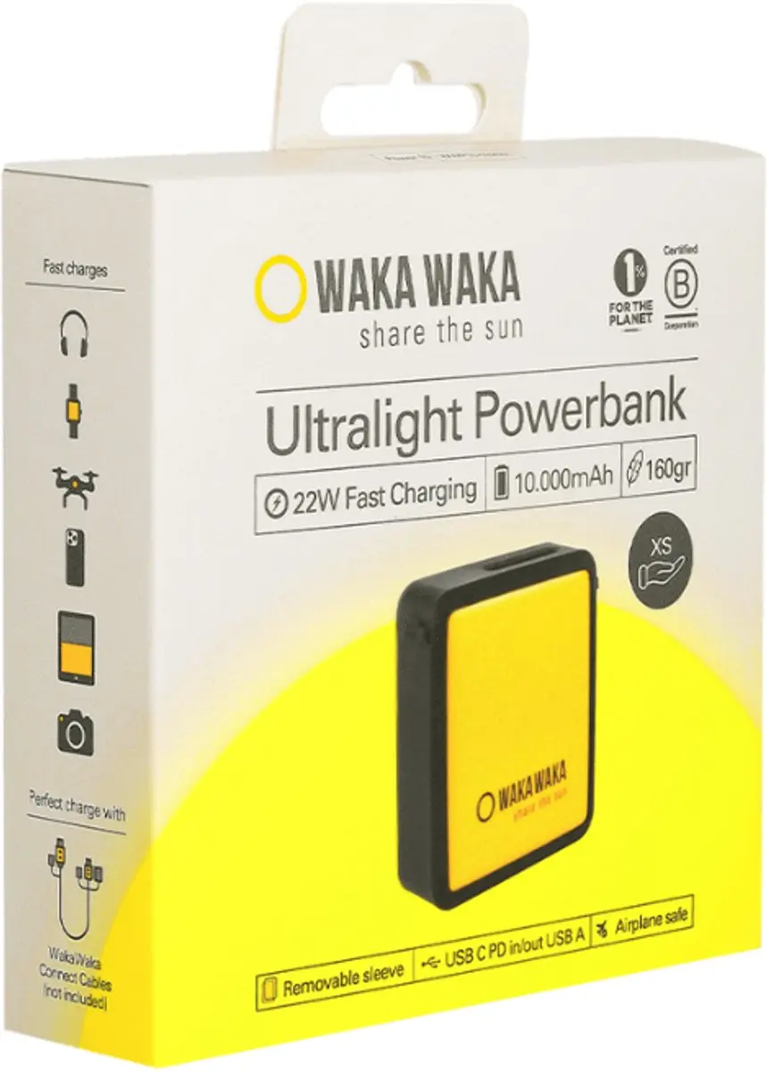 Waka Waka Power 10 WWP10-032501 - 10000mAh - 2x USB - Zwart - afbeelding 3 van 3
