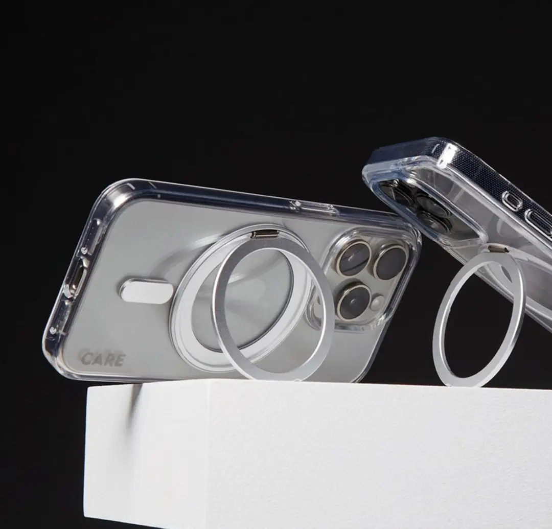 PanzerGlass CARE Feature Case iPhone 16 Pro Max - Transparant - Zilver Kickstand & MagSafe - afbeelding 3 van 6