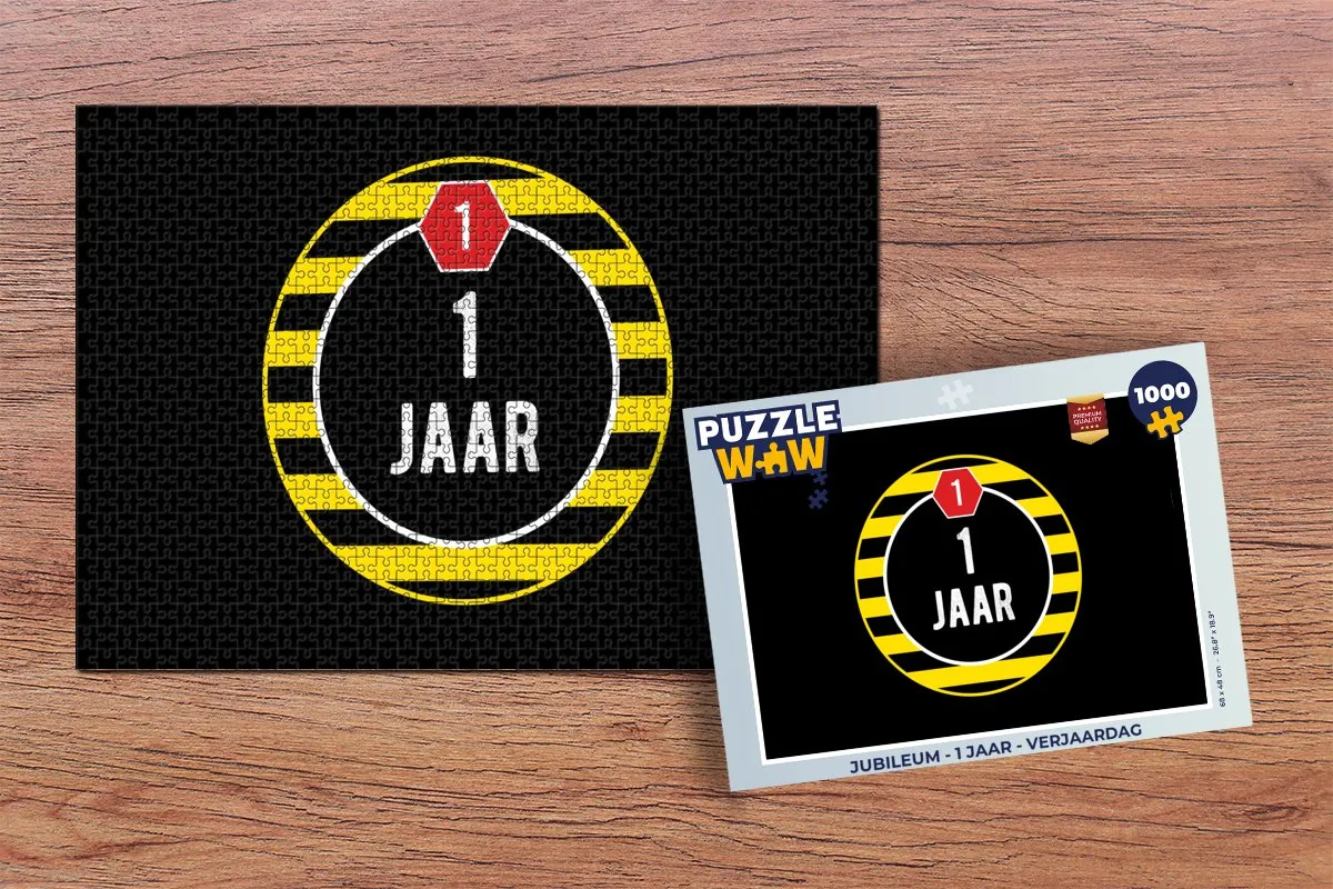PuzzleWow Jubileum Legpuzzel 1000 Stuks - Multicolor