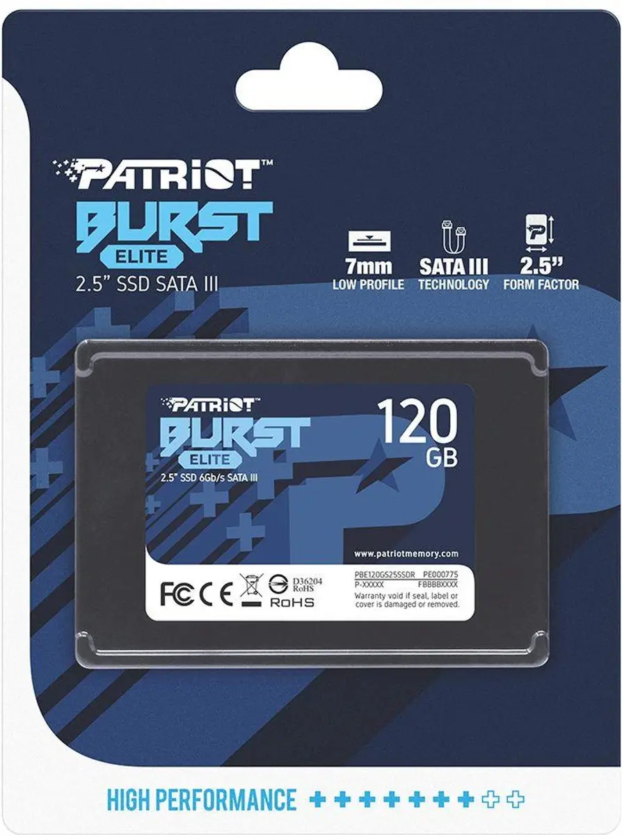 Patriot Burst Elite PBE120GS25SSDR SSD 120GB - 2.5"