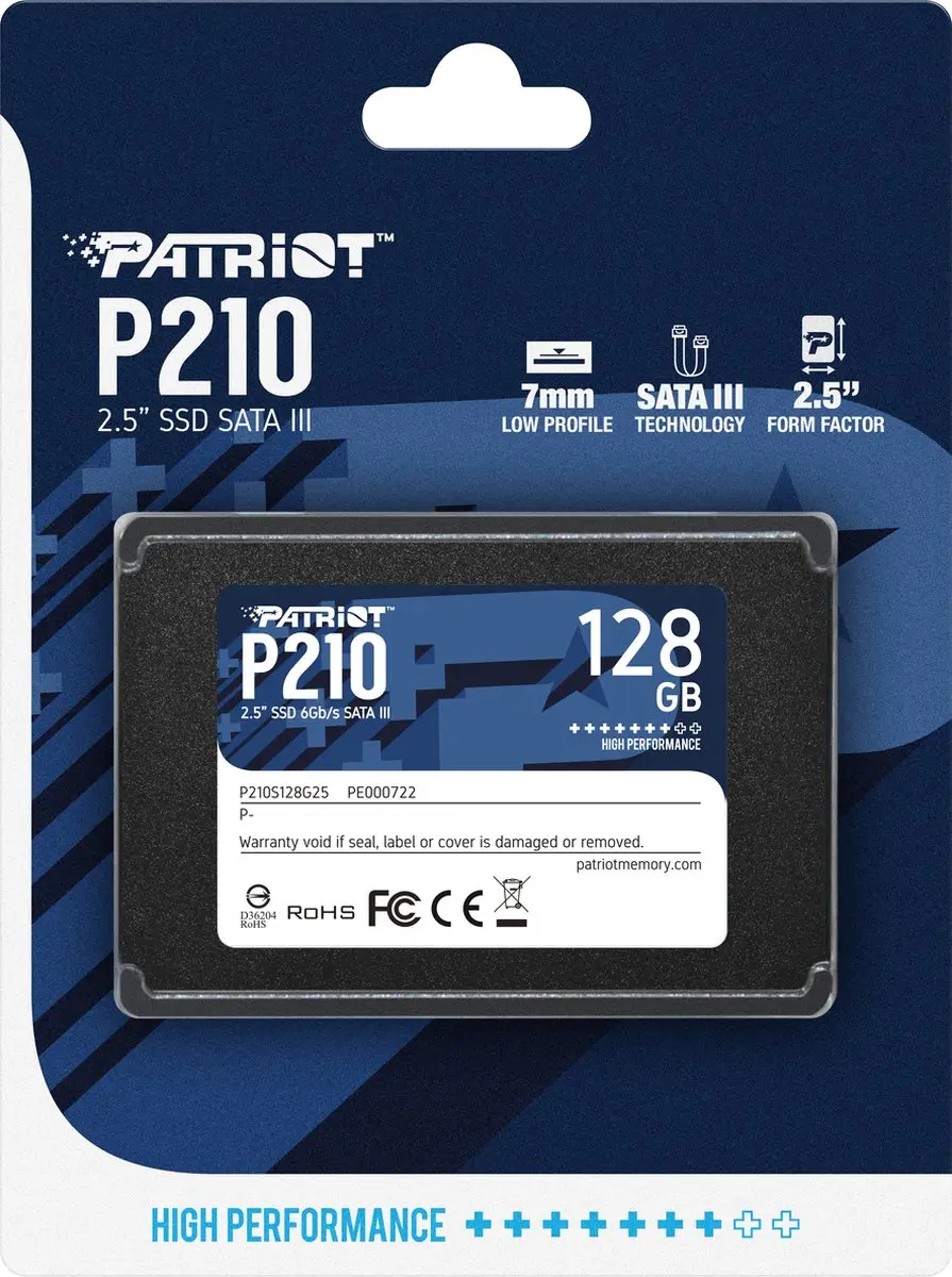 Patriot Memory P210S128G25 SSD - 128GB