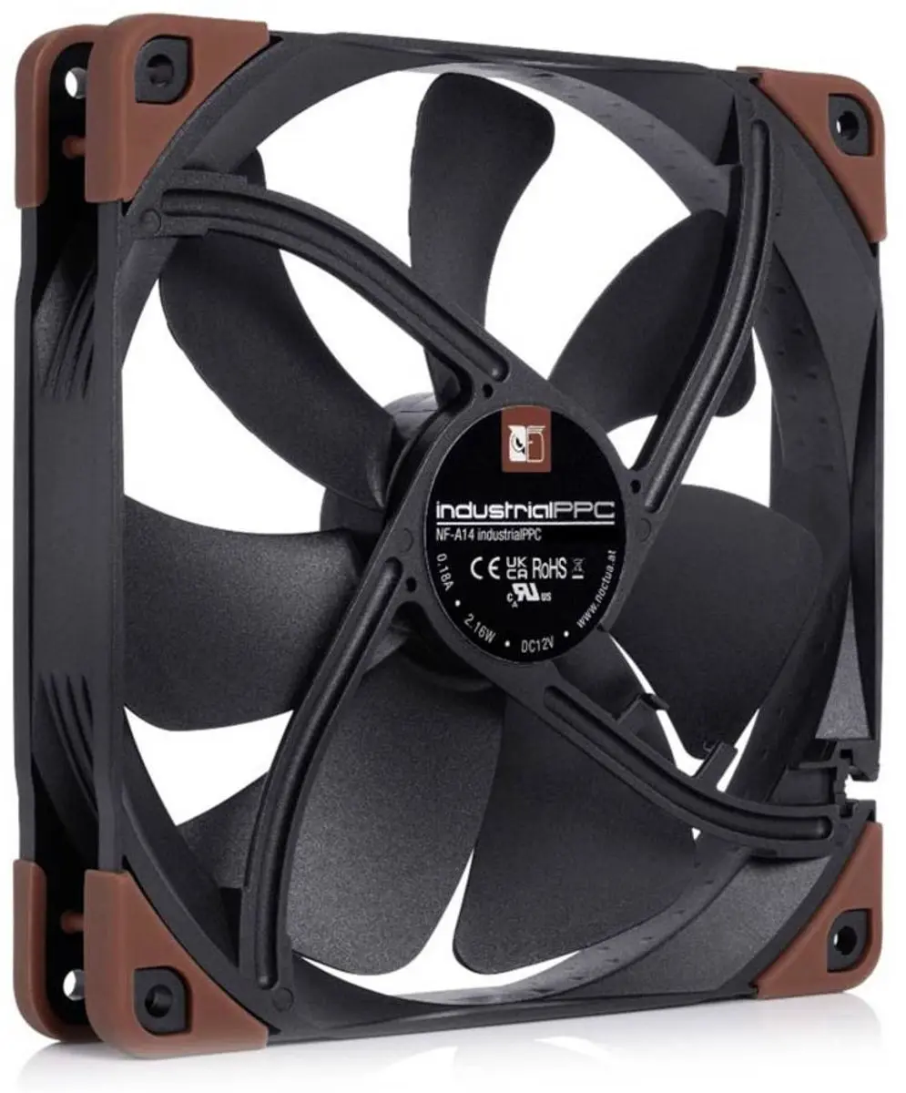 Noctua NF-A14 industrialPPC-24V-2000 PC-Ventilator 140mm - Zwart - afbeelding 3 van 4