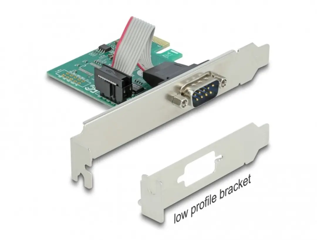 Delock PCIe x1 naar RS-232 Seriële Kaart